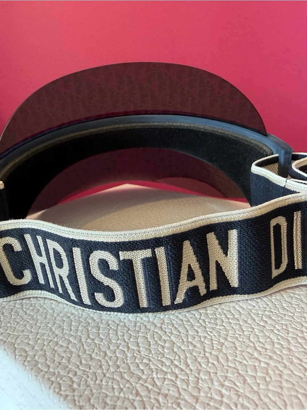 Oblique DiorClub V1U Sun Visor Blue